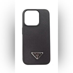 Prada Saffiano Leather Cover for iPhone 15 Pro Max